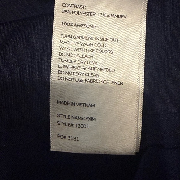 New FIGS men’s Axim Scrubs Pants Drawstring 7 pockets cargo Large Navy Blue - Picture 13 of 14